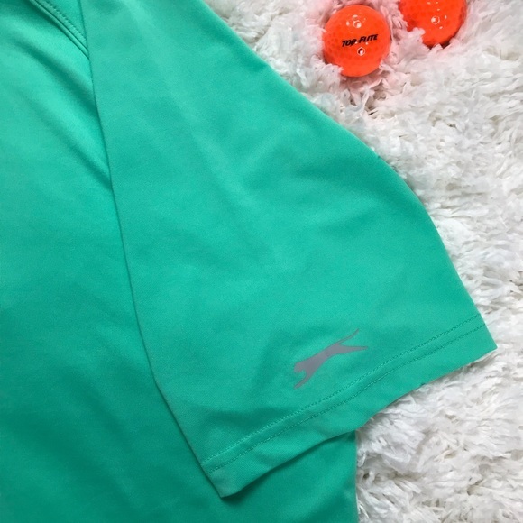 Men’s Mint Slazenger Golf Polo Shirts Sz L NWOT - Picture 4 of 5